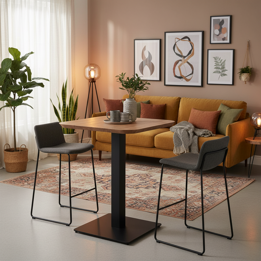 Horeca Bartafel Naturel 70×70 – Fris, Modern & Veelzijdig Horecameubilair