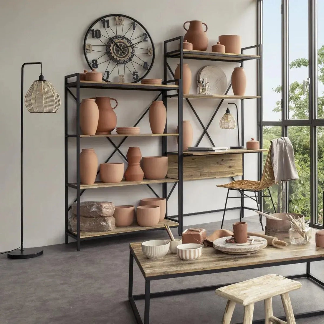 Plank Bureau "Enna" - Stijlvol en Functioneel - Industrieelinhuis.nl