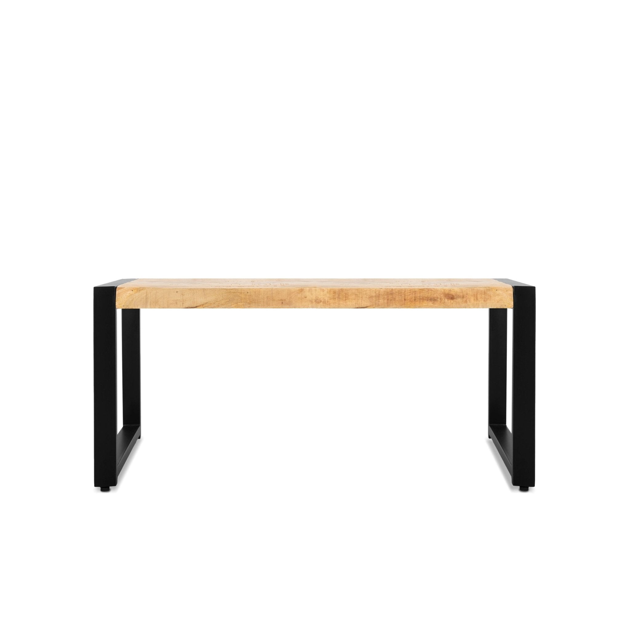 Salontafel Industrieel Design | Mangohout en Staal | 110x60x45cm - Industrieelinhuis.nl