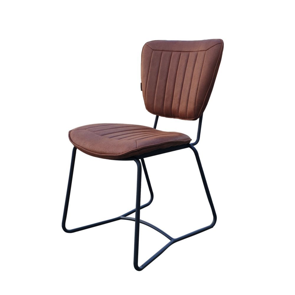 Eetkamerstoel Amy Cognac - Industrieelinhuis.nl
