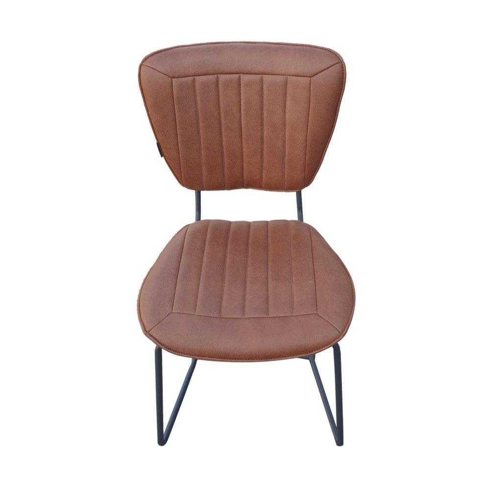 Eetkamerstoel Amy Cognac - Industrieelinhuis.nl