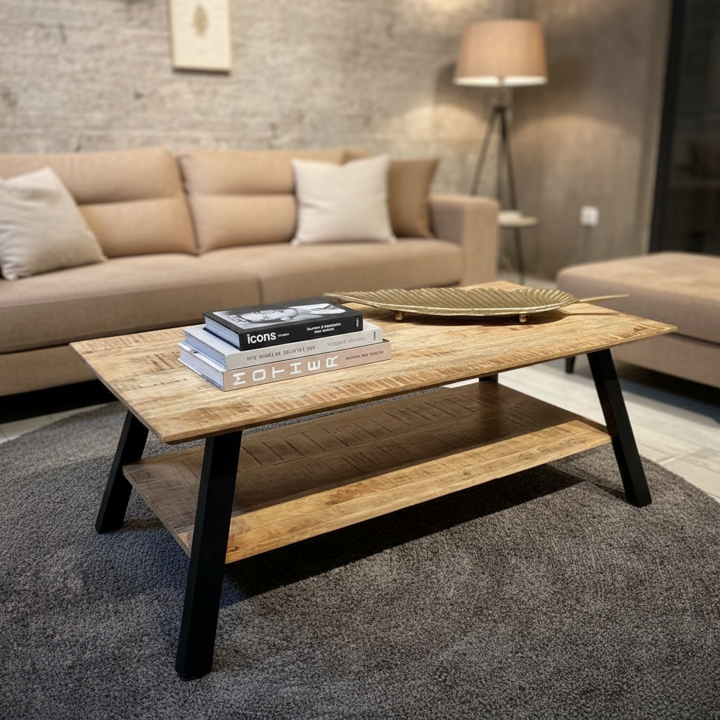 Salontafel Mangohout Berlin 120 cm