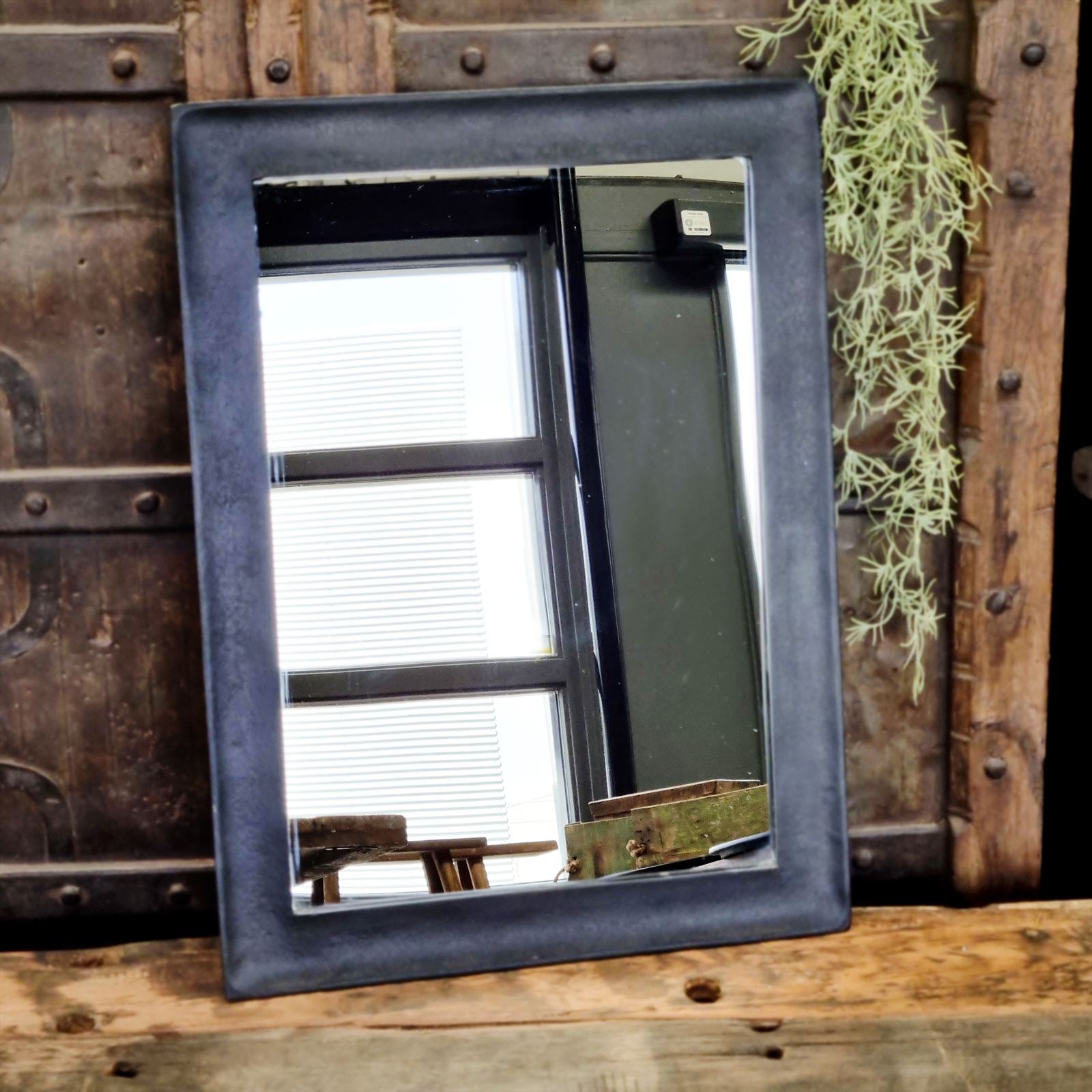 Spiegel Antiek Zwart - Industrieelinhuis.nl
