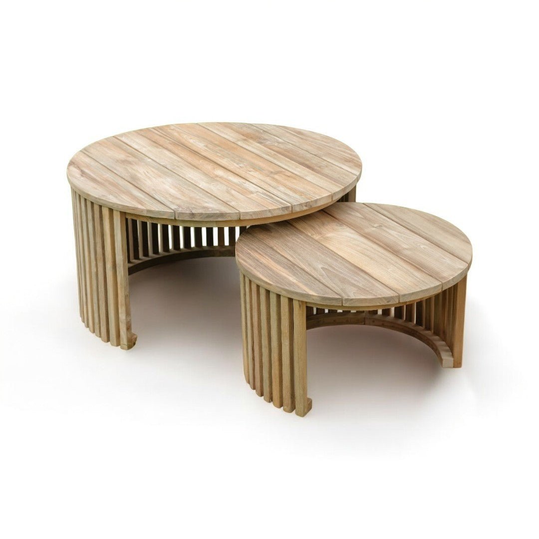 Tuin Bijzettafel Negara Teak Set Van 2 - Industrieelinhuis.nl