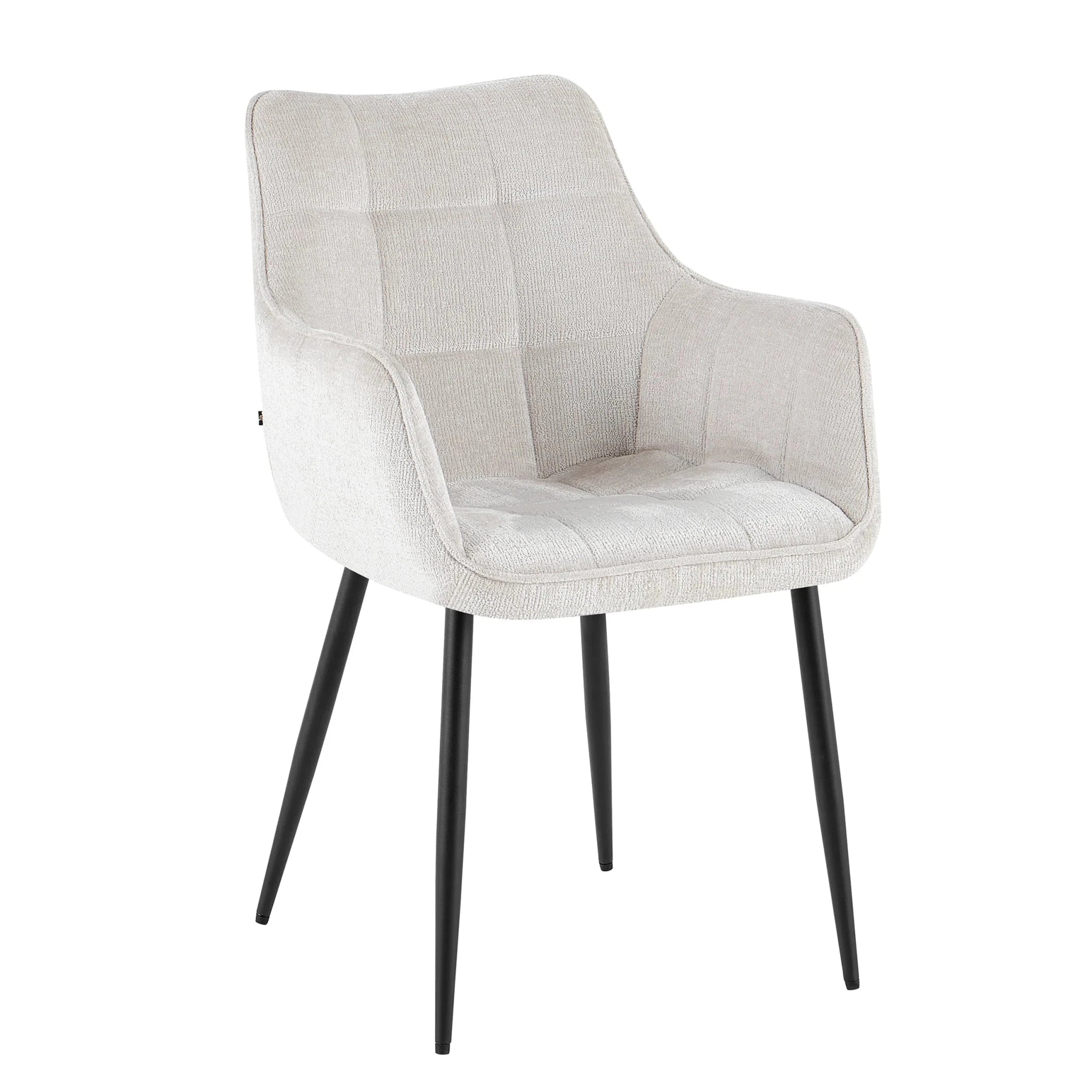 Eetkamerstoel Lucille Arm Perfect Harmony 02 Beige - Industrieelinhuis.nl