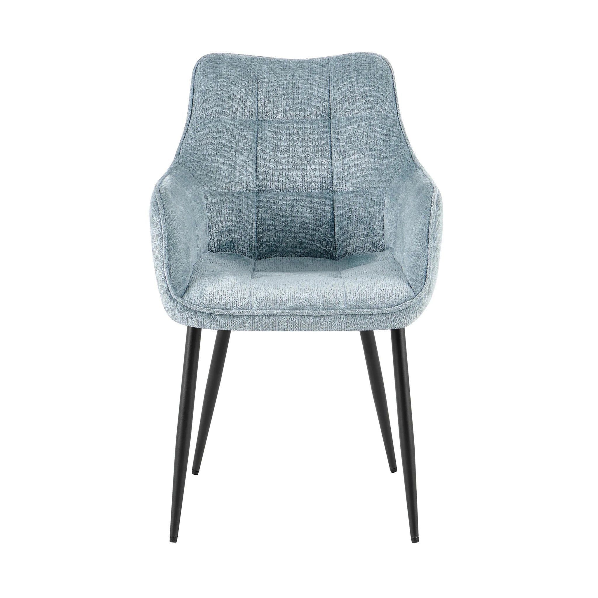 Eetkamerstoel Lucille Arm Perfect Harmony 72 Lichtblauw - Industrieelinhuis.nl