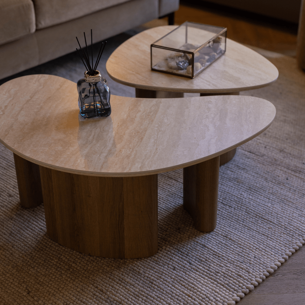 Salontafel set van 2 Trevi | Organische salontafels - Industrieelinhuis.nl