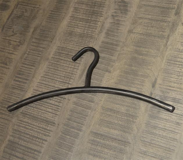 Kledinghanger ronde buis zwart - Industrieelinhuis.nl