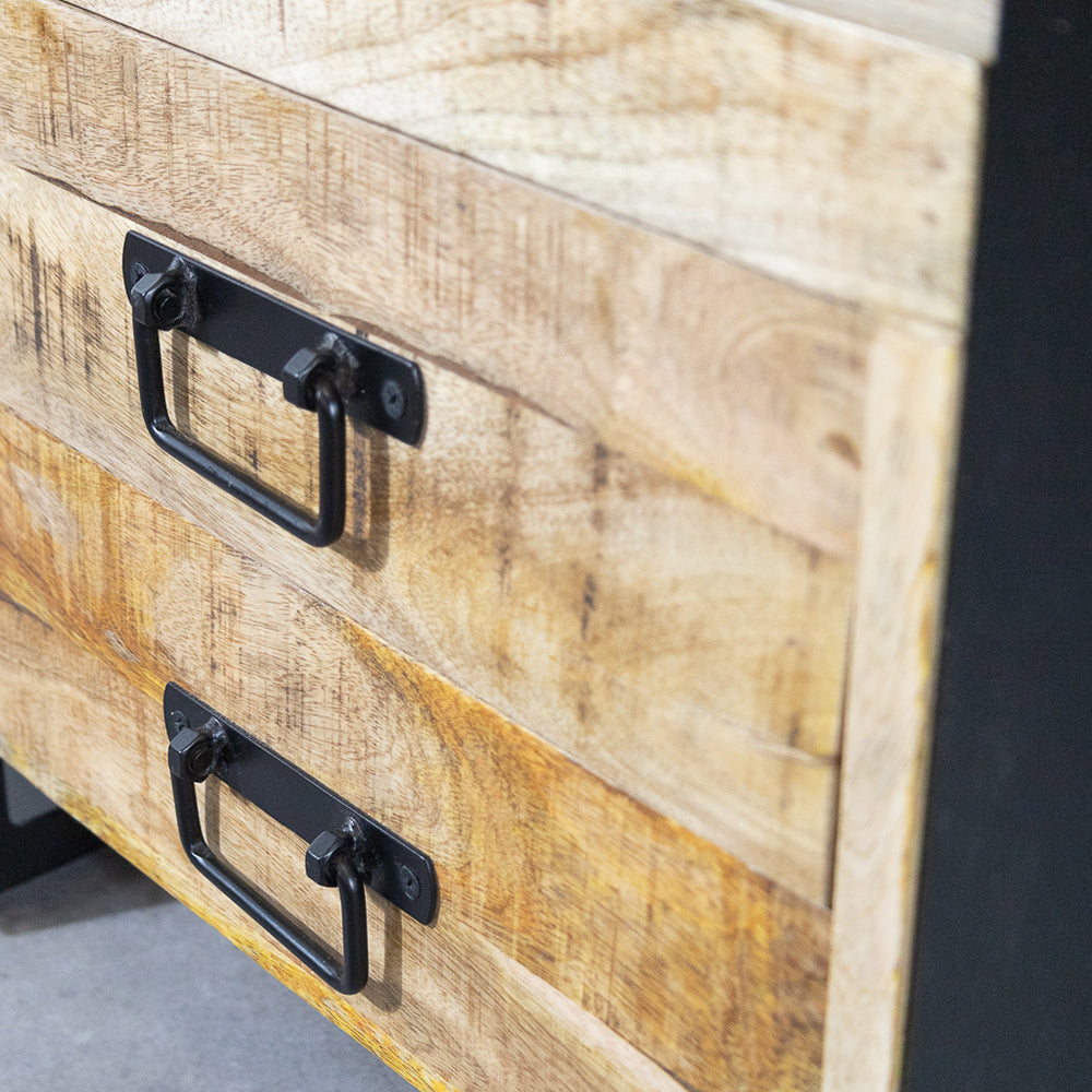 Mango Houten Nachtkastje Britt | 50x40x70cm Tijdloos & Handgemaakt Design