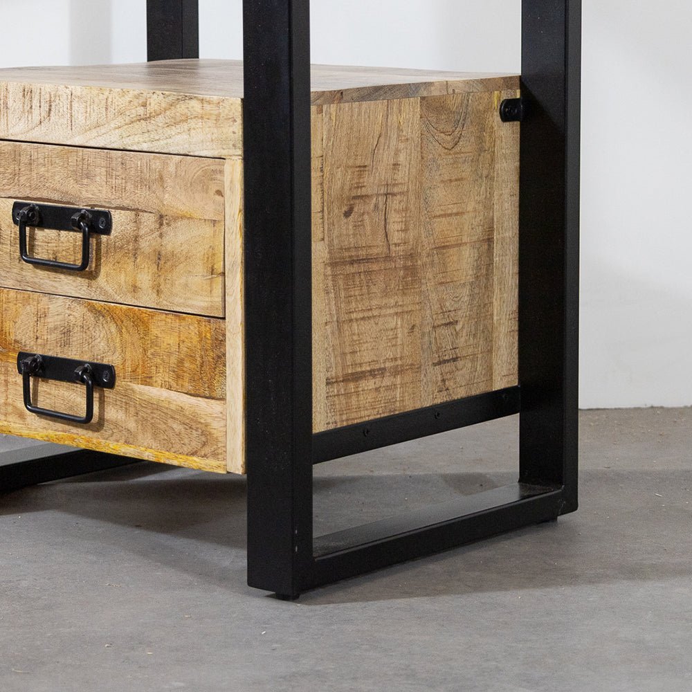 Mango Holz Nachttisch Britt | 50x40x70cm