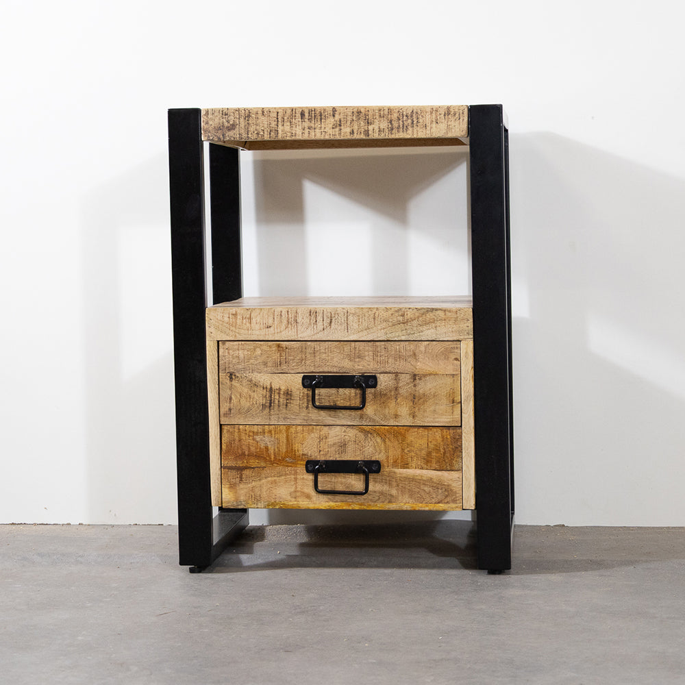 Mango Houten Nachtkastje Britt | 50x40x70cm Tijdloos & Handgemaakt Design