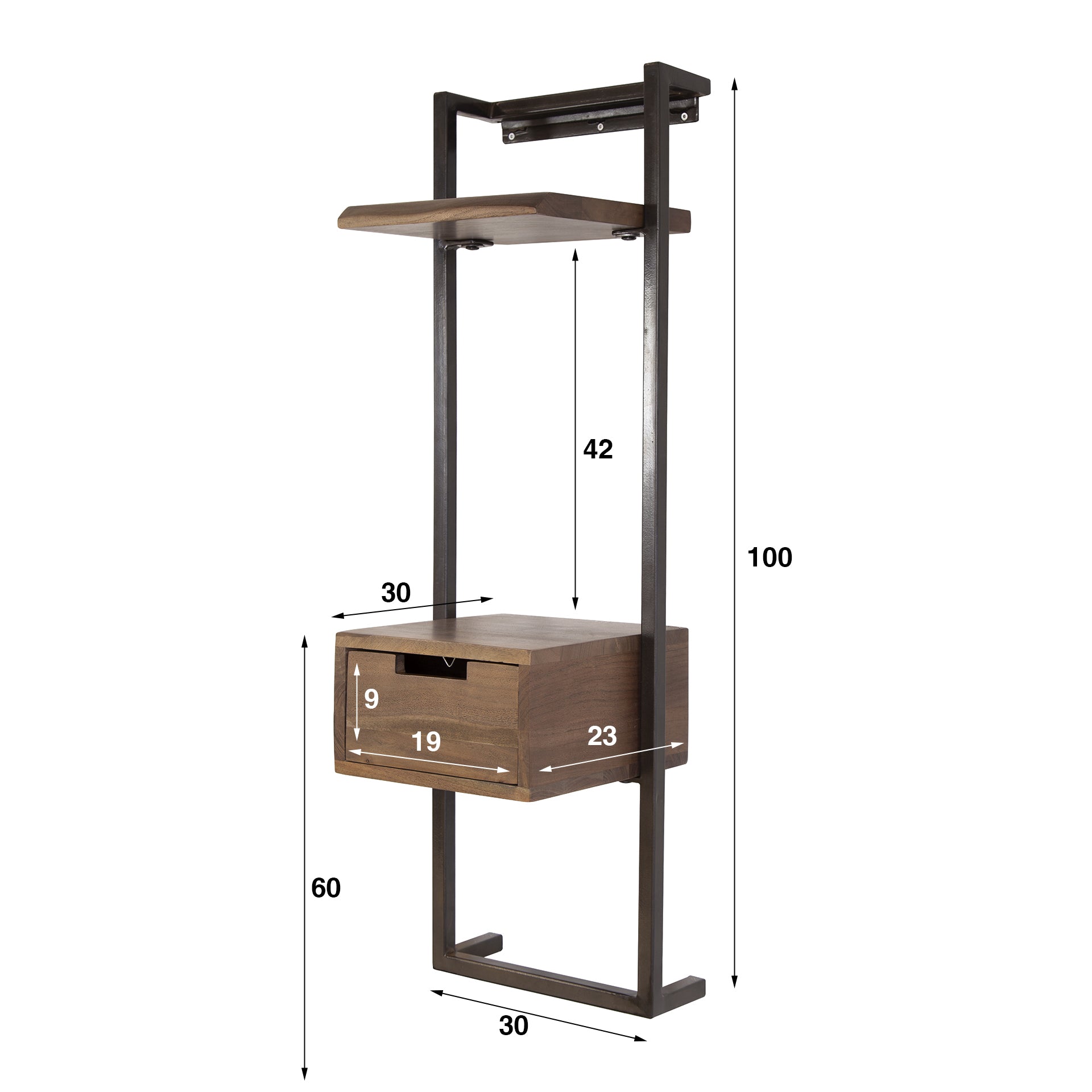 Nachtkastje Air Solid Small - Industrieelinhuis.nl