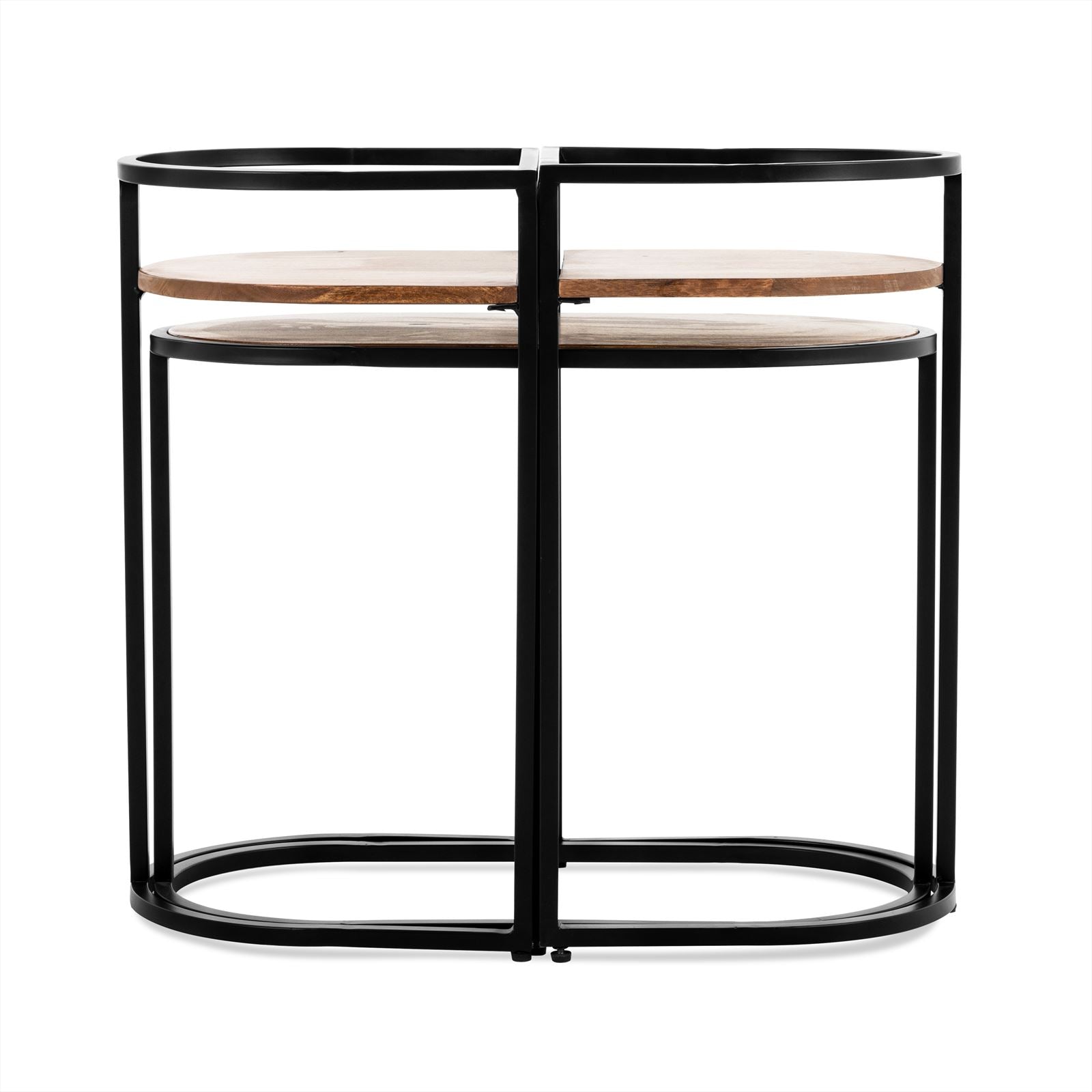 Jasmin Ovale Bijzettafel set - Industrieelinhuis.nl