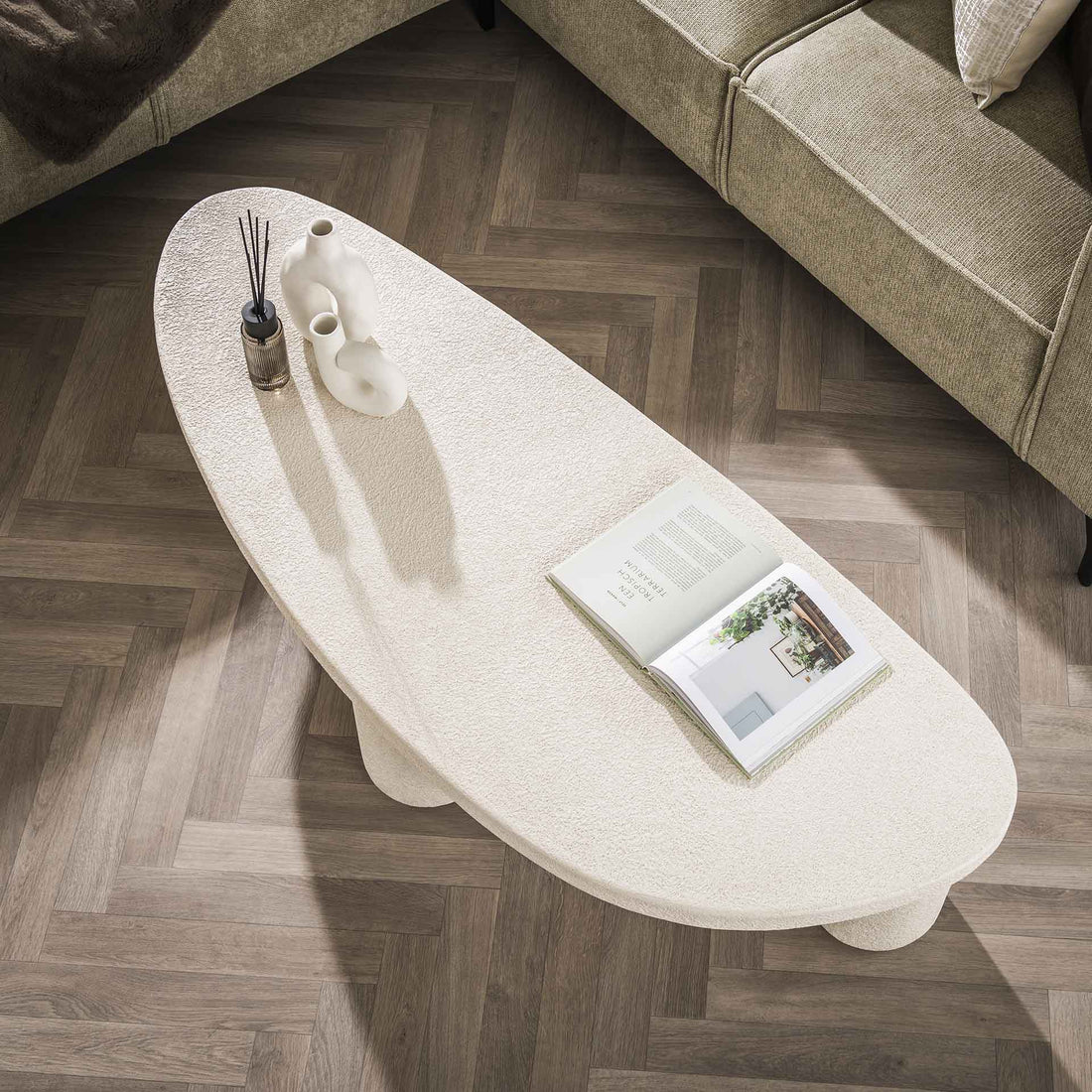 Salontafel Organisch Stone Wit