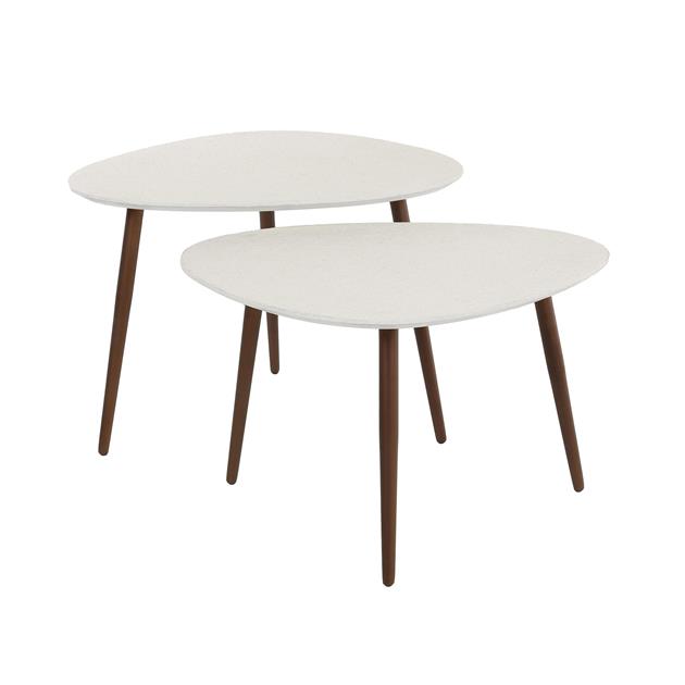 Salontafel Stone driehoekig set/2