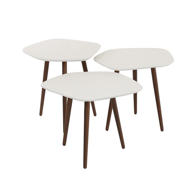 Salontafel Point Stone set/3