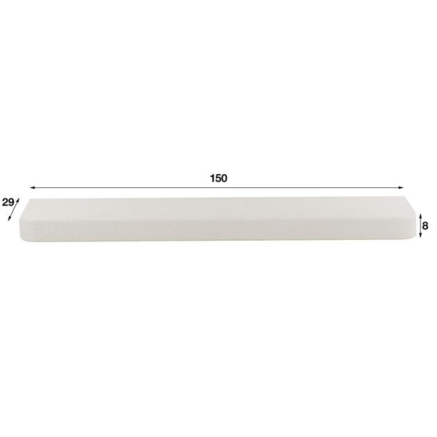 Wandplank Stone 150
