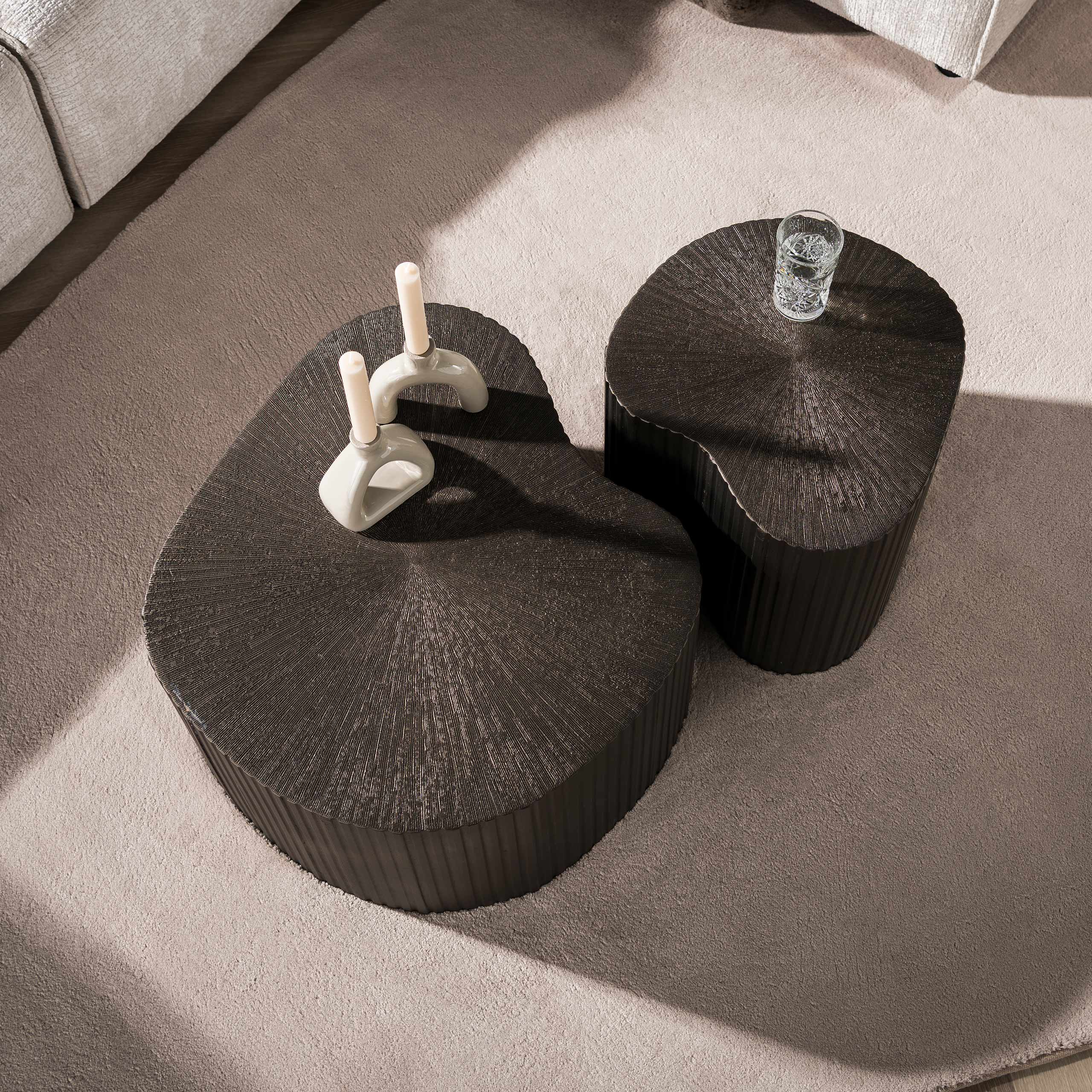 Salontafel Maya Ray niervormig set/2