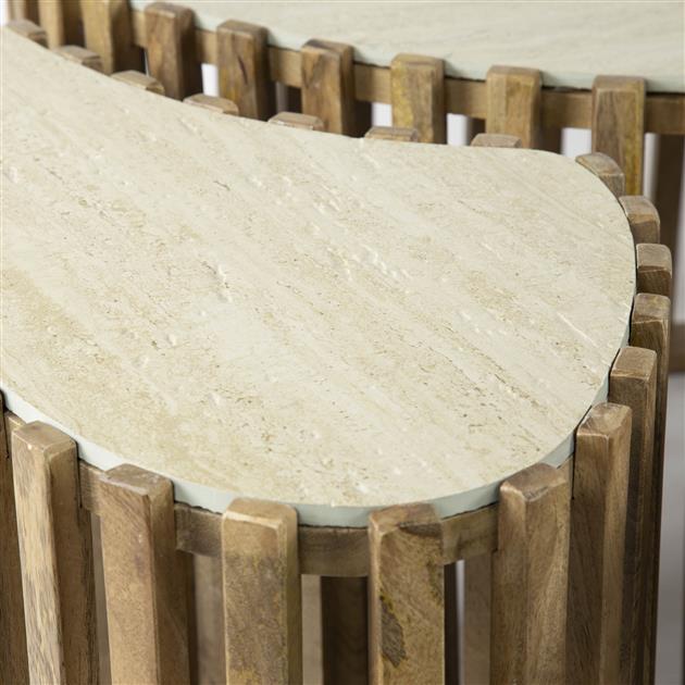 Salontafel Nuovo niervormig set/3