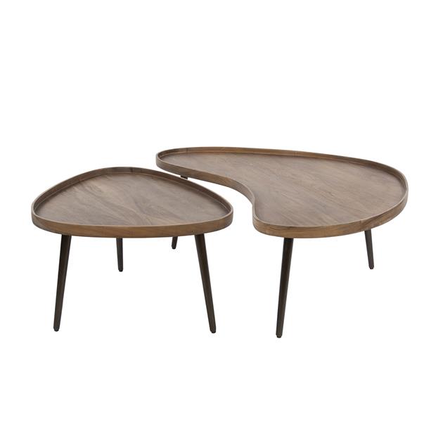 Salontafel Carve organisch set/2