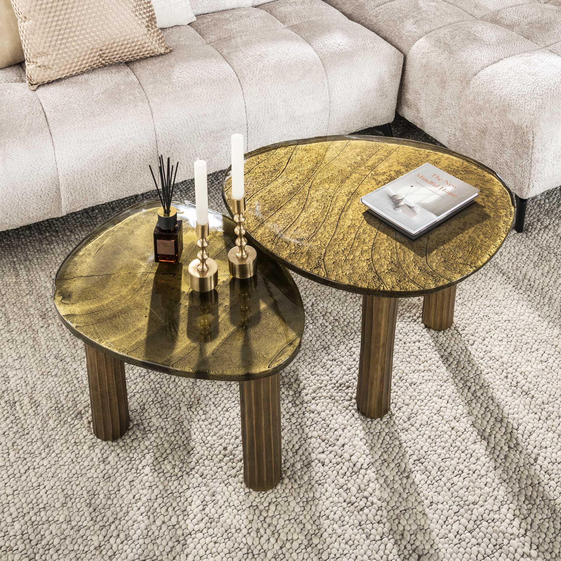 Ronde Salontafel Astra L Goud