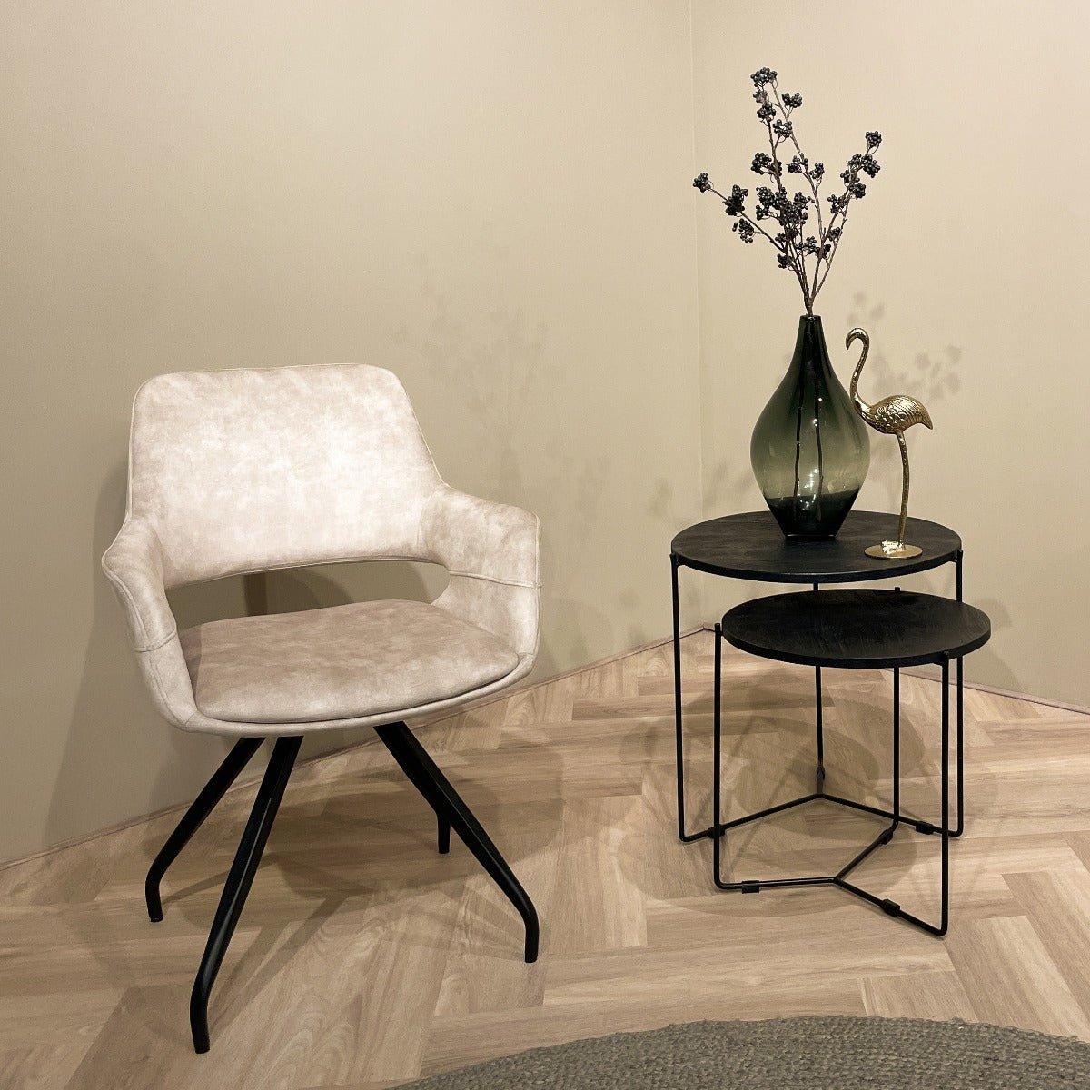 Capp Beige Velvet - Industrieelinhuis.nl