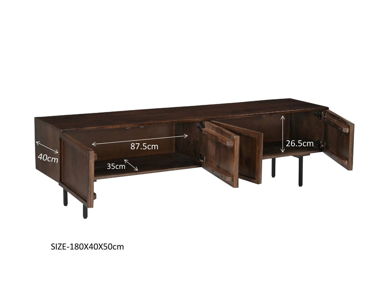 Elan Brown 180cm - Industrieelinhuis.nl