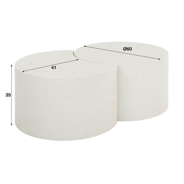 Salontafel Stoon Moonset set/2