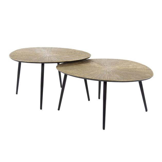 Salontafel Ray organisch set/2