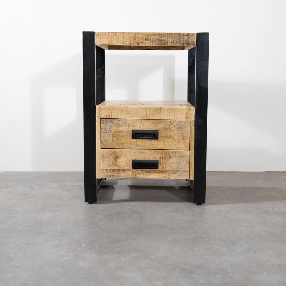Nachtkastje Britt – de stijlvolle sfeermaker voor in jouw interieur - Industrieelinhuis.nl
