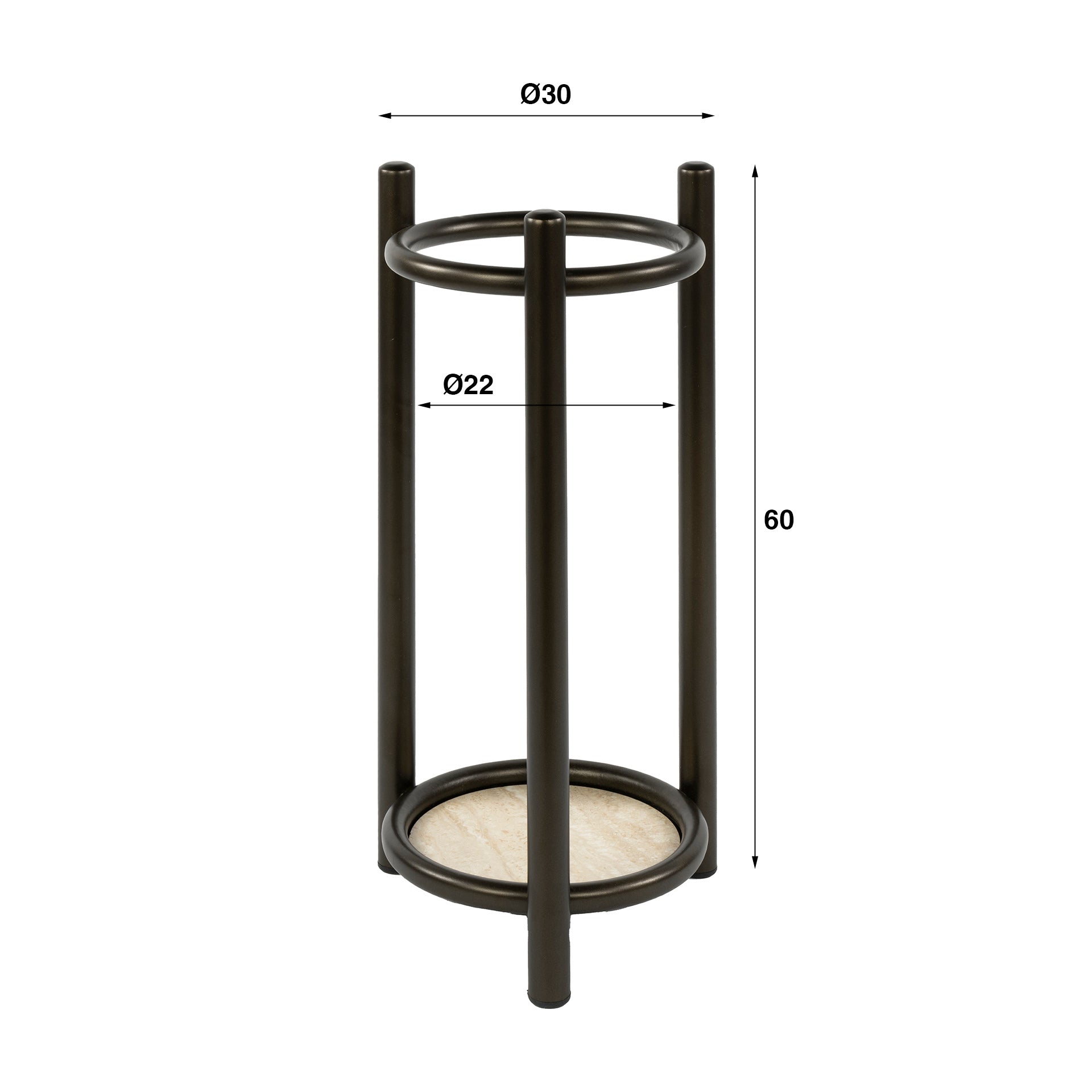 Paraplubak Luno rond