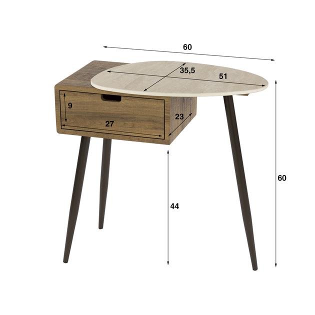 Nachtkastje Travino 1L R