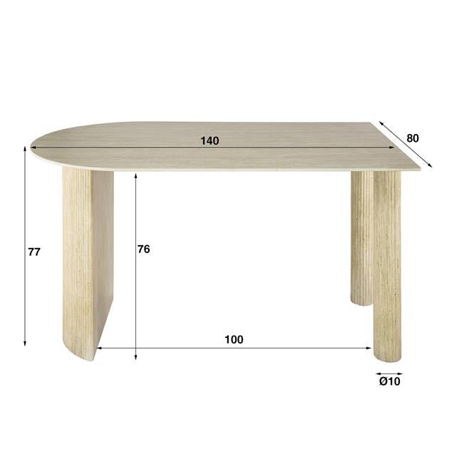 Eettafel Romano Arch 1-side 140