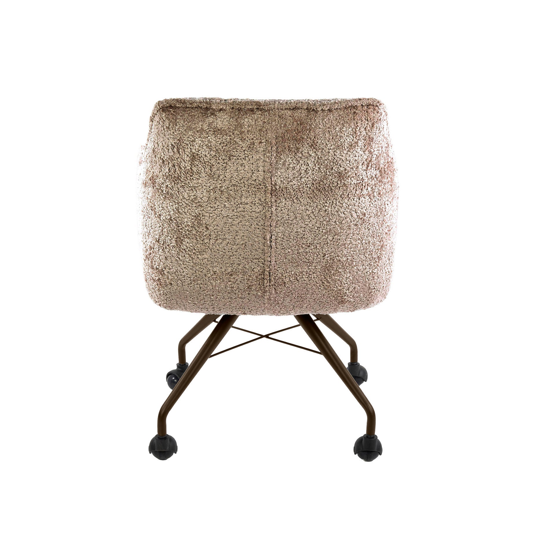 Armstoel met wielen Raster Zand - Industrieelinhuis.nl