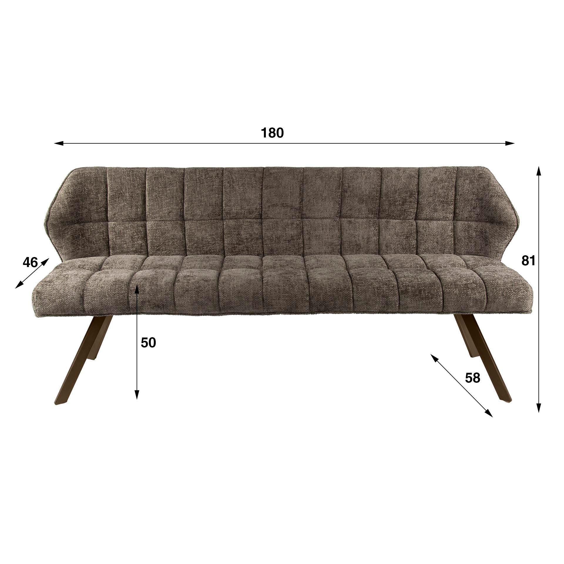 Eetkamerbank Raster Bruin - Industrieelinhuis.nl