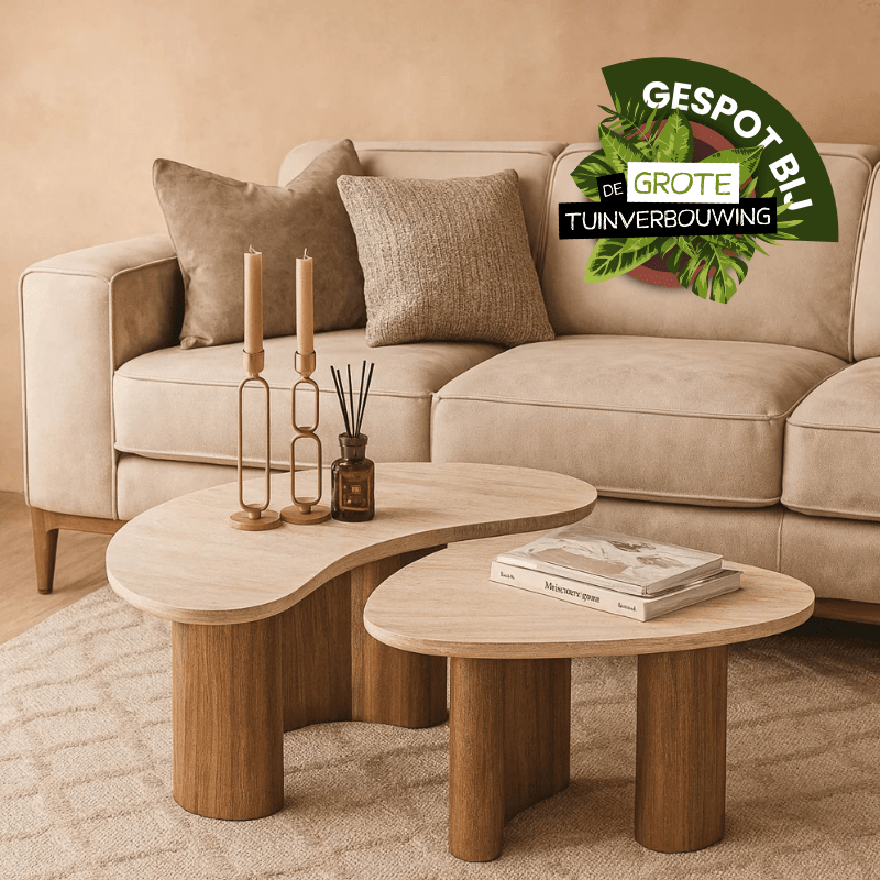Salontafel set van 2 Trevi | Organische salontafels - Industrieelinhuis.nl