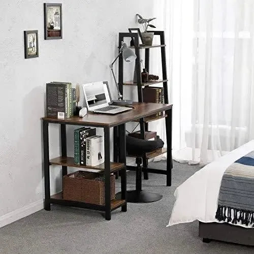 Bureau Industrieel Design | Houtlook en Staal | 120x60x75cm - Industrieelinhuis.nl