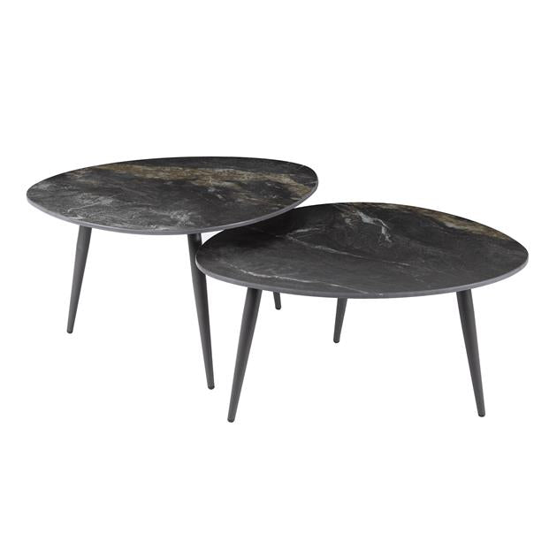 Salontafel Fossil organisch set/2