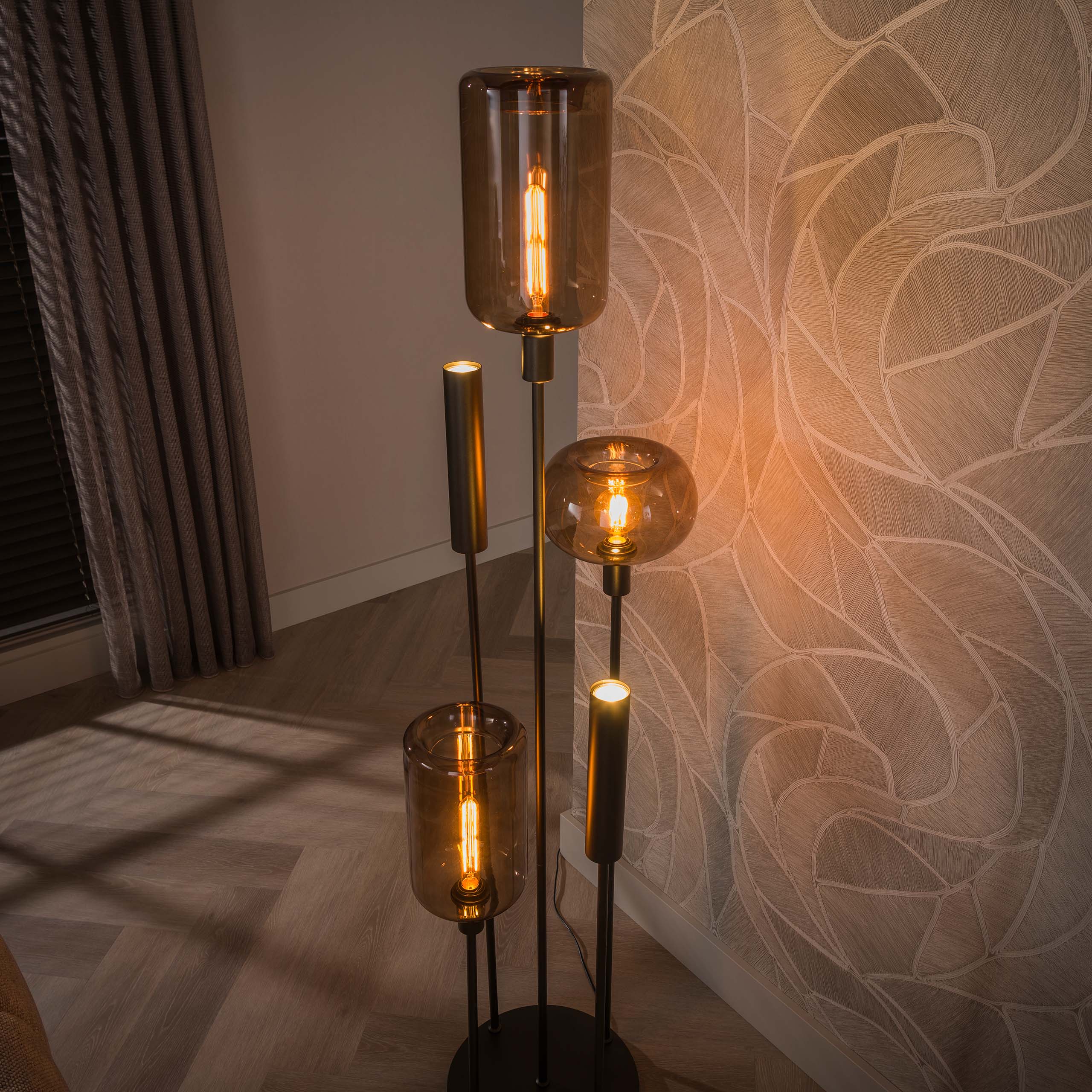 Vloerlamp Serene L Donkerbruin