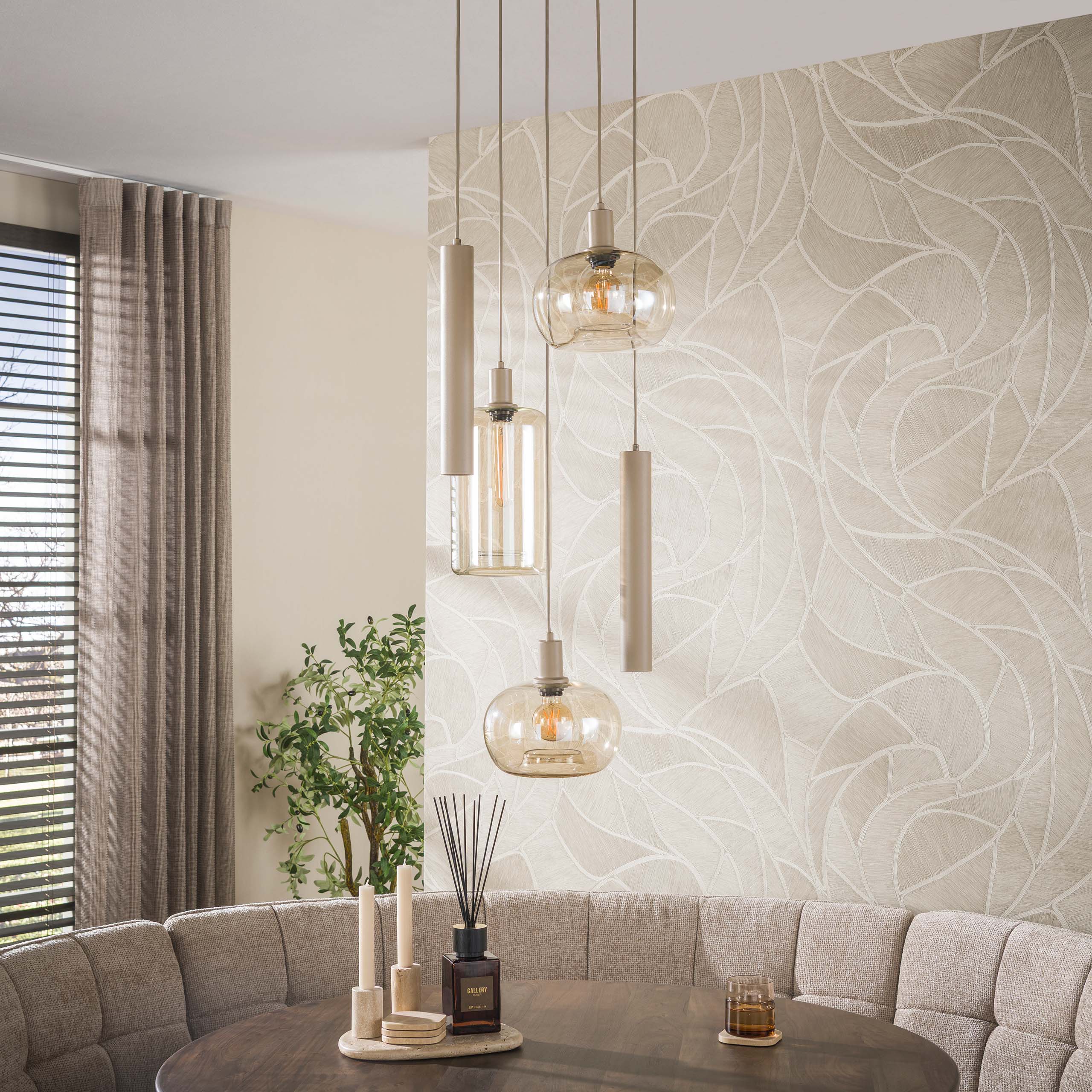 Hanglamp Serene getrapt L Beige