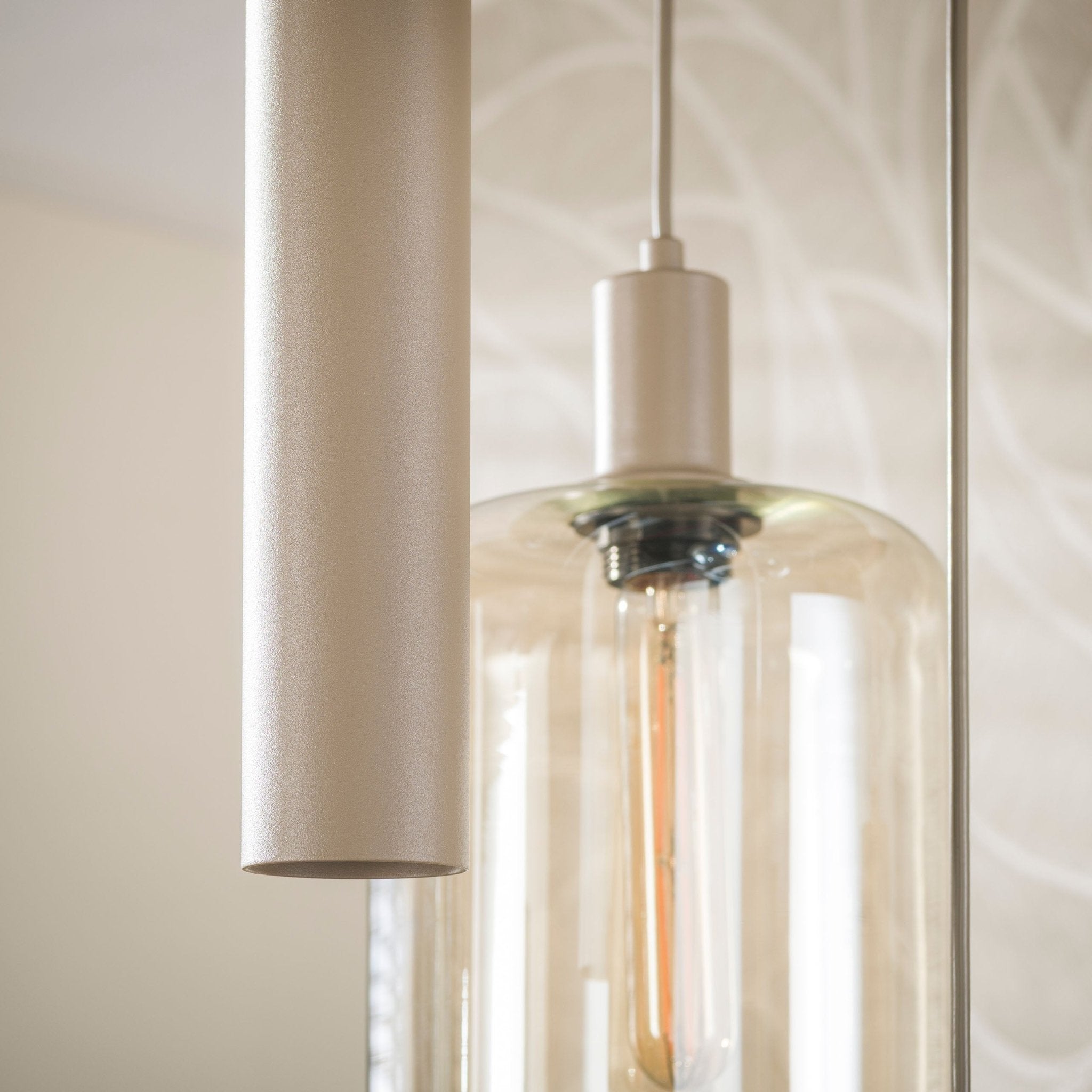 Hanglamp Serene getrapt L Beige