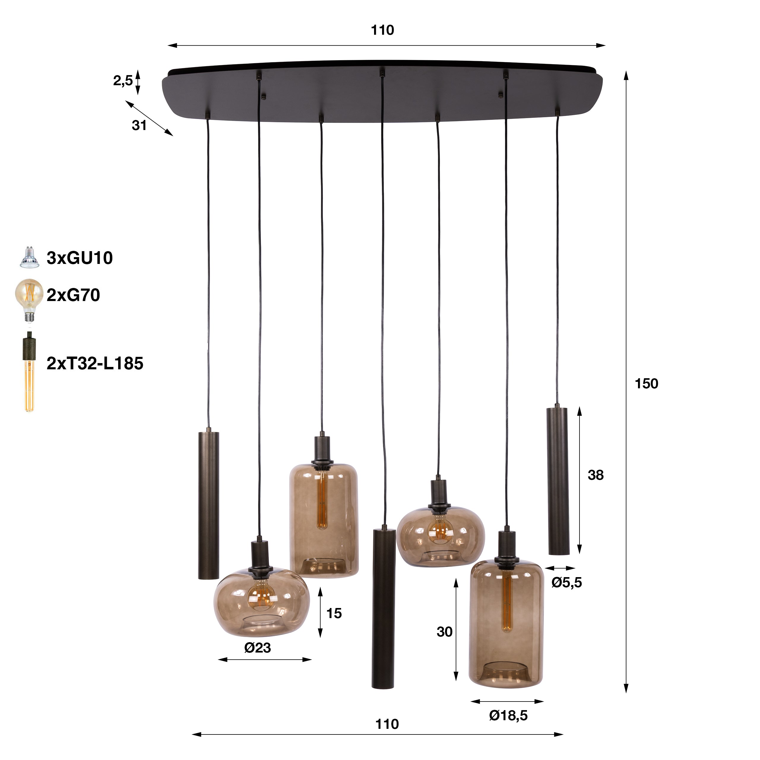 Hanglamp Serene XL