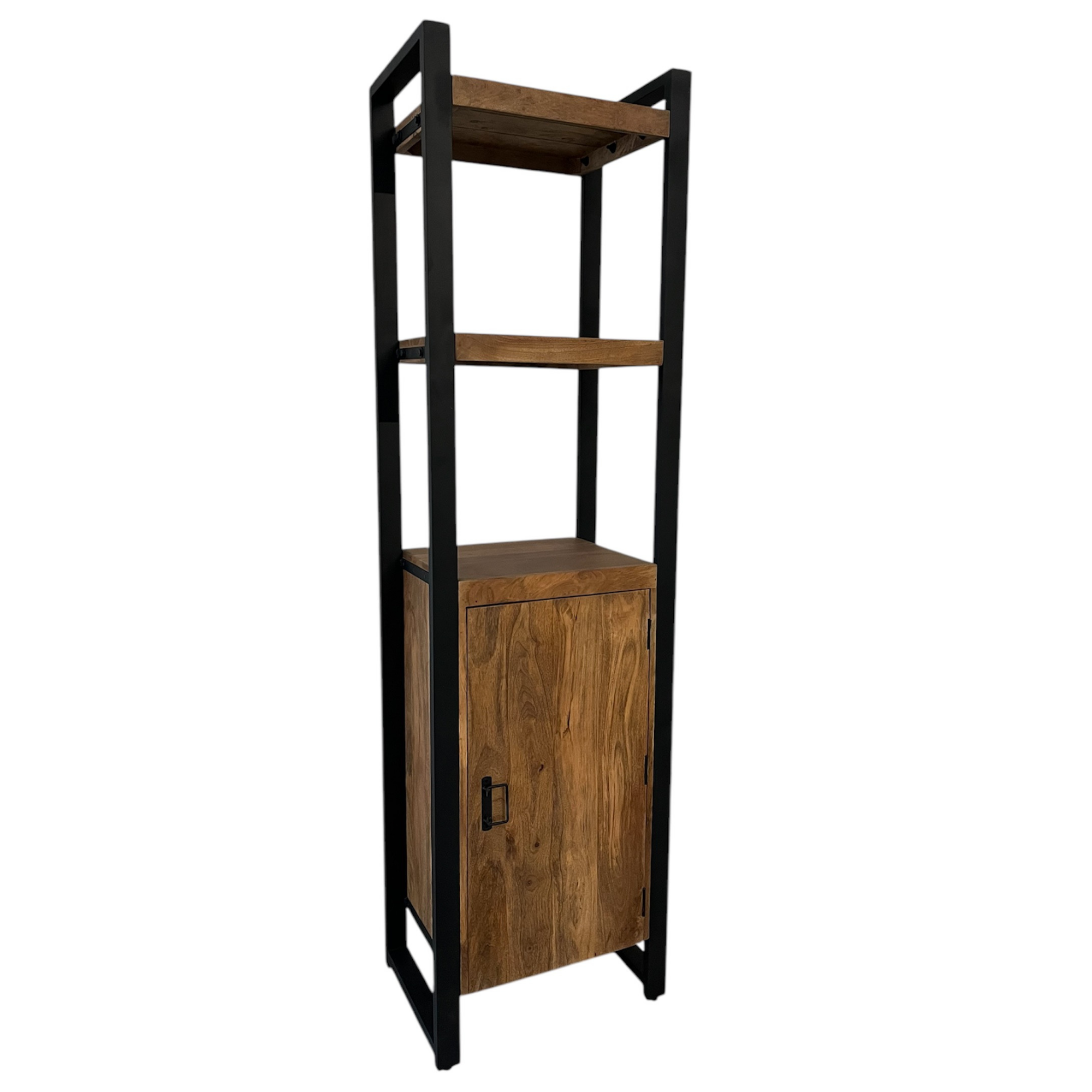 Boekenkast Boaz met 1 deur | 55 cm | Finish Warm - Industrieelinhuis.nl