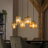Hanglamp Roman Amber 5 lichtpunten - Industrieelinhuis.nl