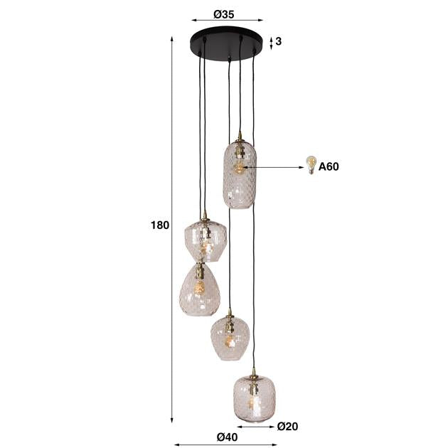Hanglamp Patch 5L