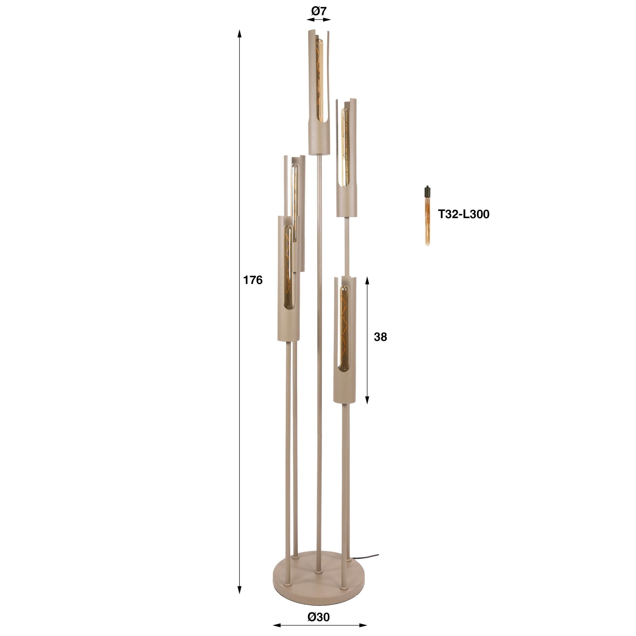 Vloerlamp Tube 5L