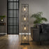 Vloerlamp Kubus toren Oud zilver 3 lichtpunten - Industrieelinhuis.nl