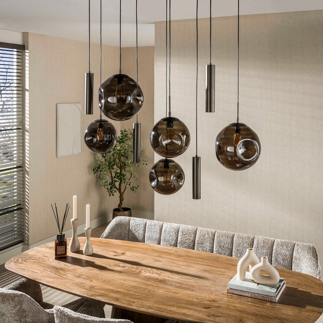 Hanglamp Stellar pendel 5+4L