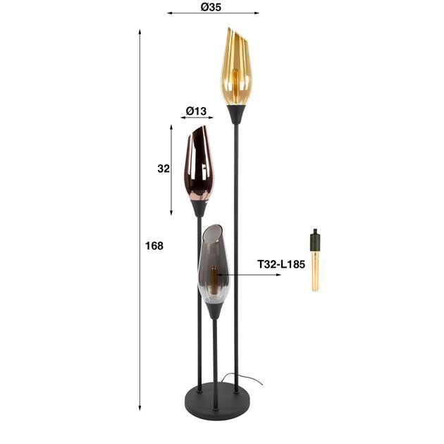 Vloerlamp Cocoon 3L