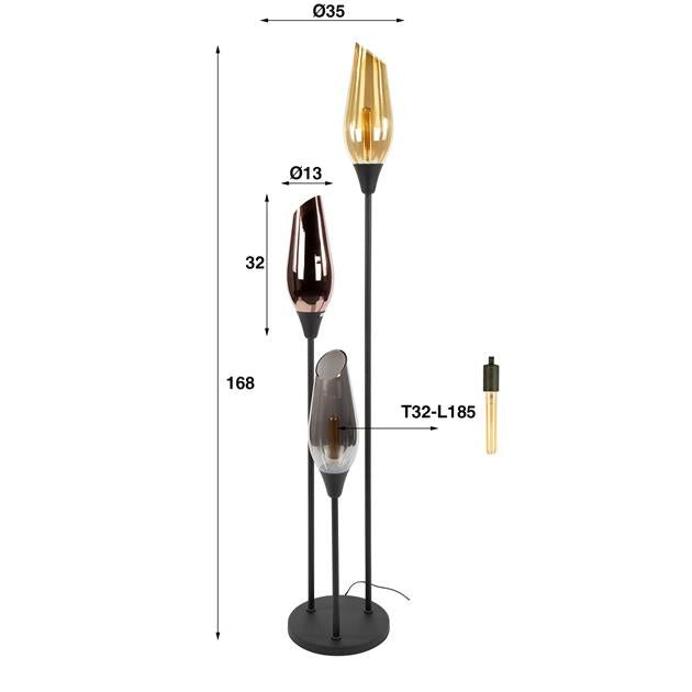 Vloerlamp Cocoon 3L